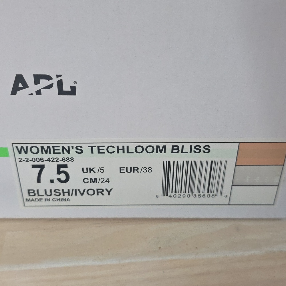 Brand New APL Womens Techloom Bliss Size 7.5 blush/ivory - Picture 3 of 10